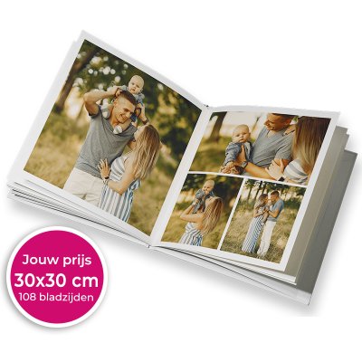 Fotoboek vierkant 108bladzijden