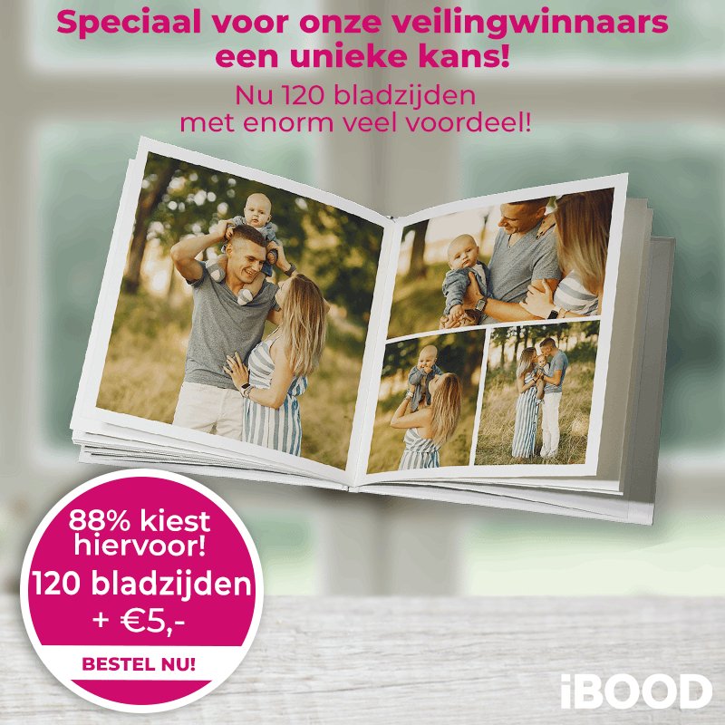 Fotoboek vierkant 120bladzijden