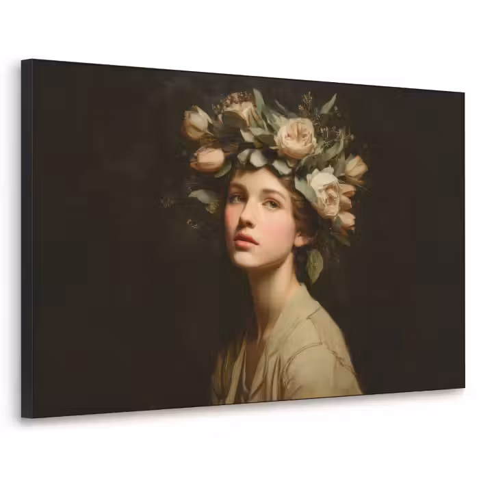 Art Frame - Bloemenstilte - Vrouw - Portret