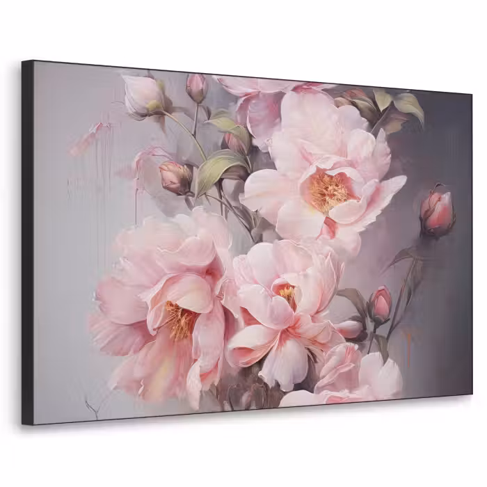 Art Frame - Rozen - Bloemen - Roze - Kunst - Watercolor