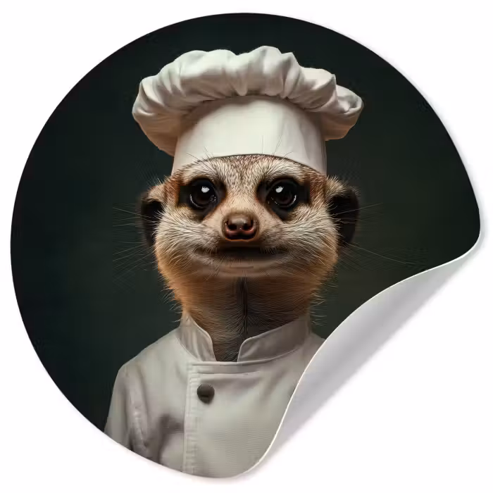 Behangcirkel - Dier - Kok - Stokstaartje