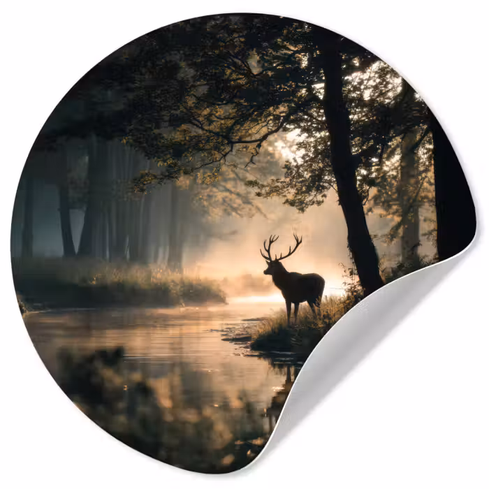 Behangcirkel - Hert - Bosbeek - Mystiek