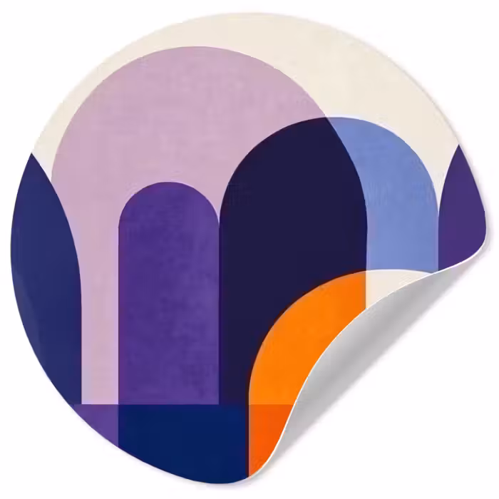 Behangcirkel - Vormen - Abstract - Grafisch - Oranje