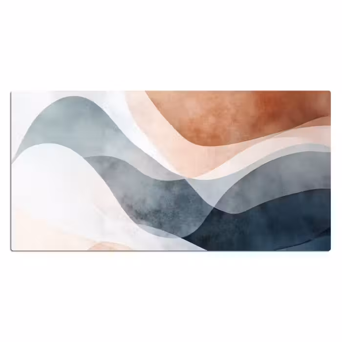 Bureau onderlegger - Abstract - Golven - Blauw