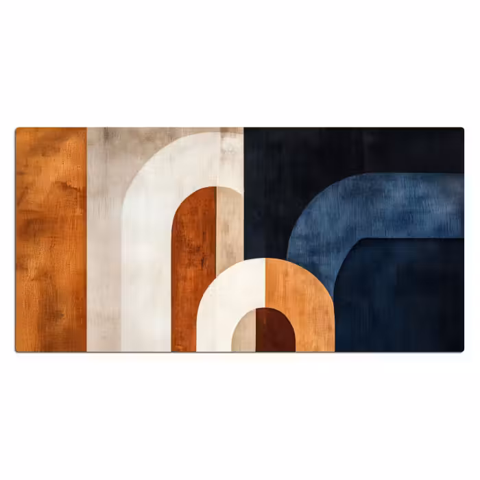 Bureau onderlegger - Abstract - Vormen - Donkerblauw