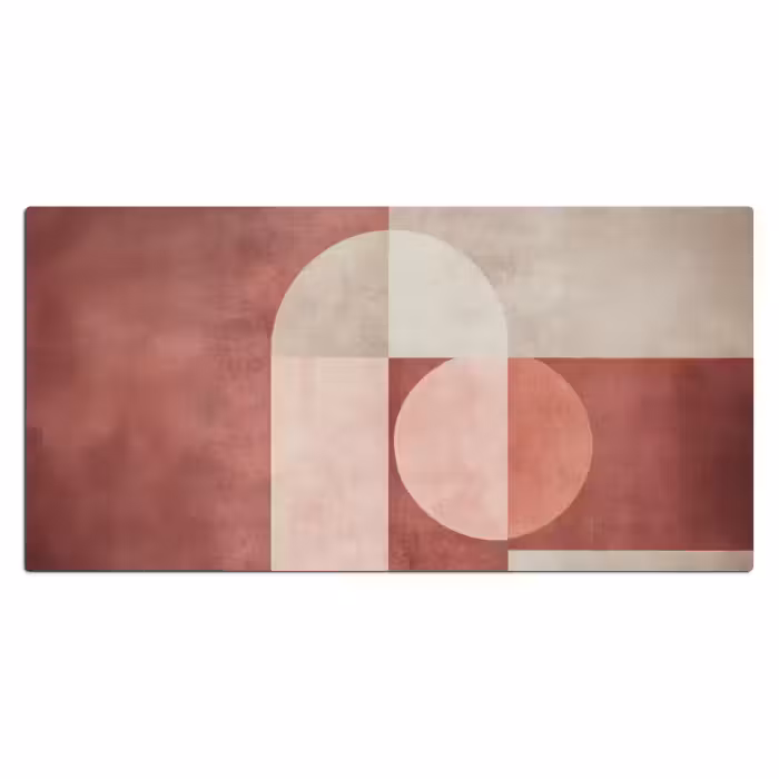 Bureau onderlegger - Figuren - Abstract - Roze