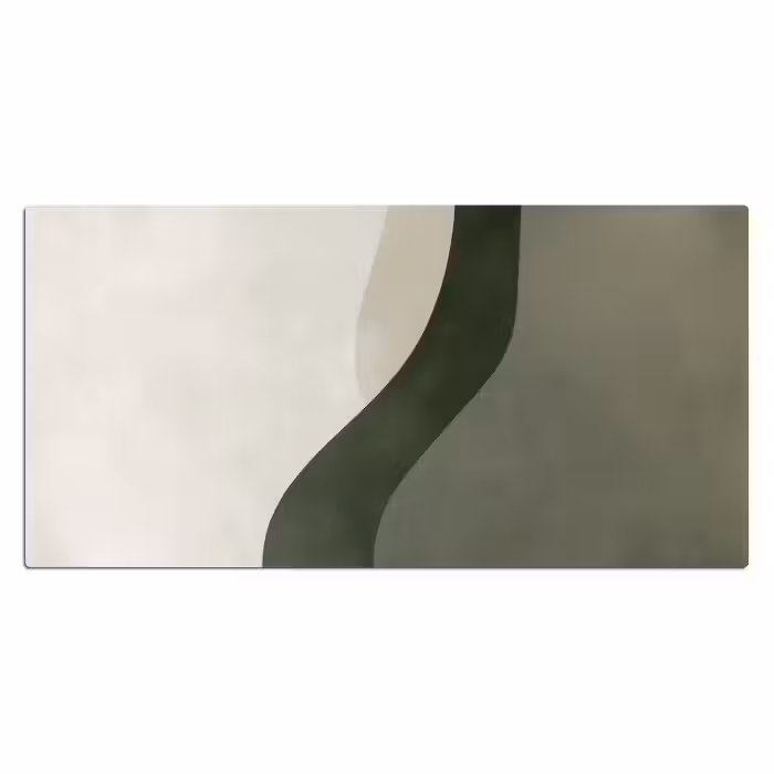 Bureau onderlegger - Japandi - Groen - Abstract - Modern