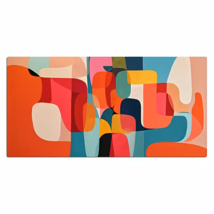 Bureau onderlegger - Vormen - Kleurrijk - Abstract - Vlakken
