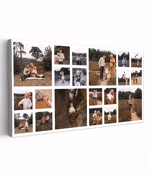 Canvas collage - Liggend - 20 foto's