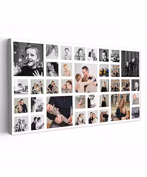 Canvas collage - Liggend - 35 foto's