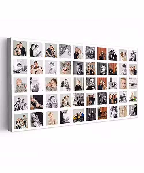 Canvas collage - Liggend - 50 foto's