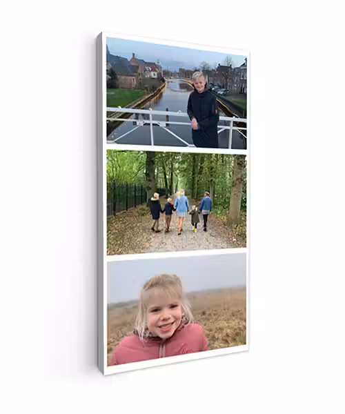 Canvas collage - Staand - 3 foto's