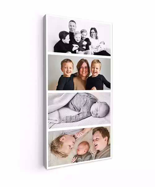 Canvas collage - Staand - 4 foto's