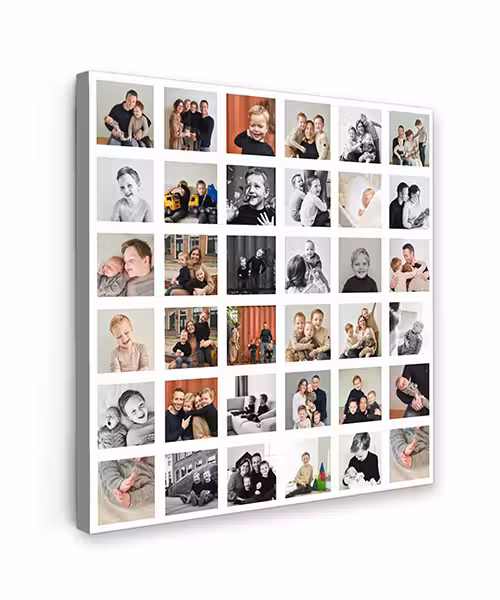 Canvas collage - Vierkant - 36 foto's