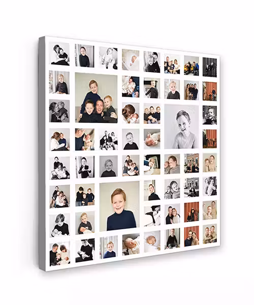 Canvas collage - Vierkant - 55 foto's