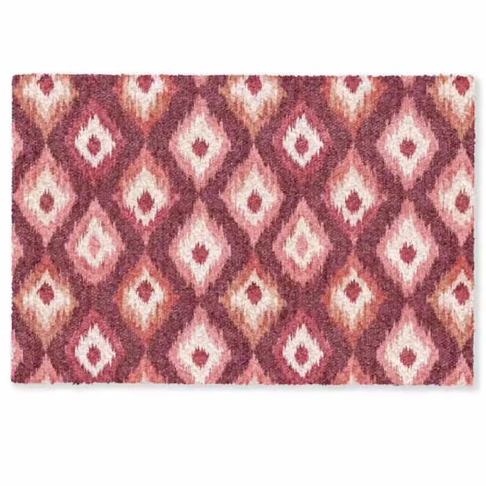 Deurmat - Diamantvormen - Roze - Patroon - Textuur