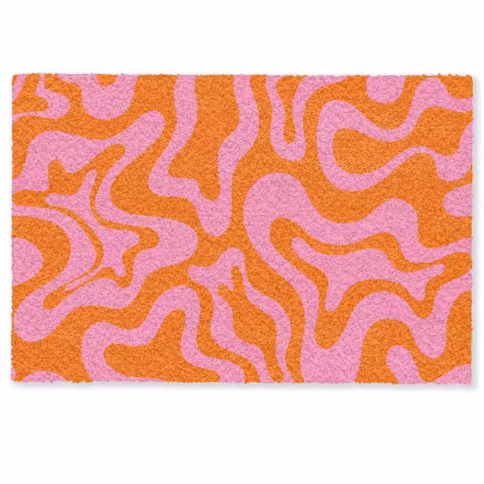 Deurmat - Patroon - Roze - Oranje - Abstract - Modern