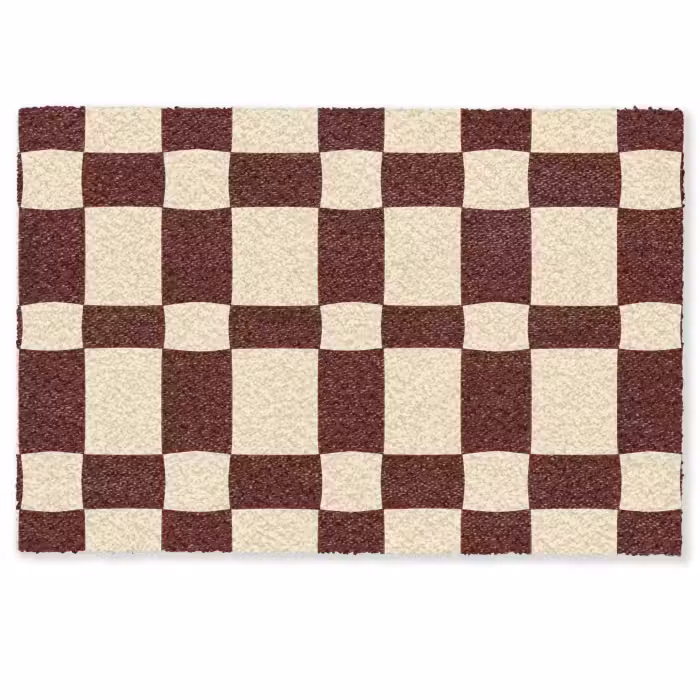 Deurmat - Retro - Patroon - Bruin