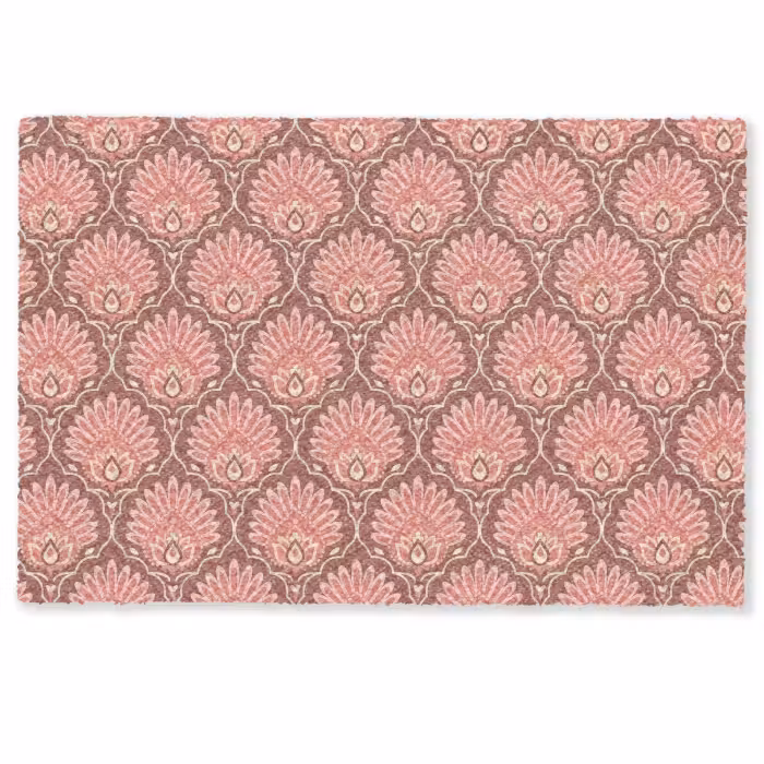 Deurmat - Waaiermotief - Patroon - Roze