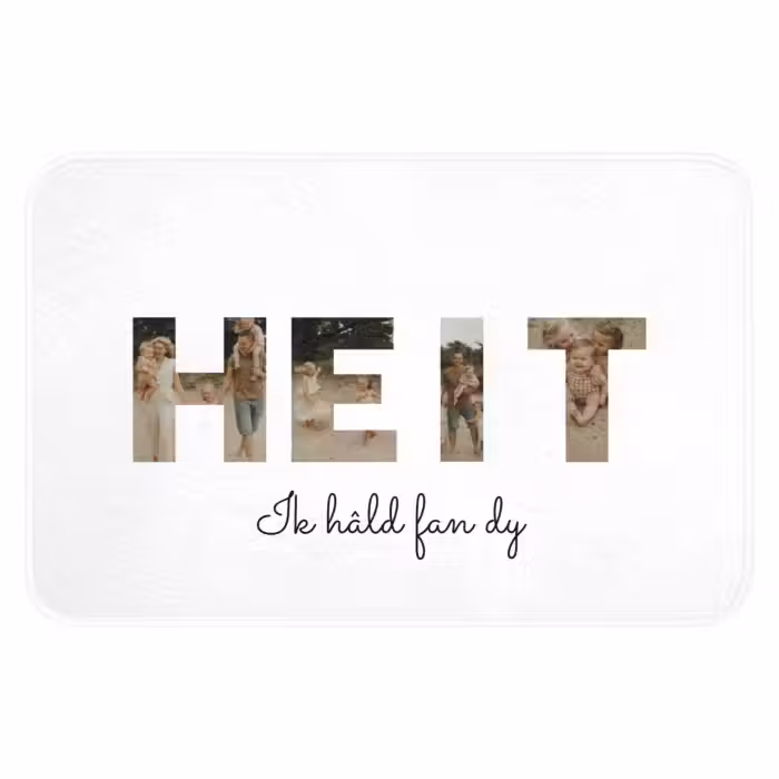 Badmat - Heit - Lettercollage