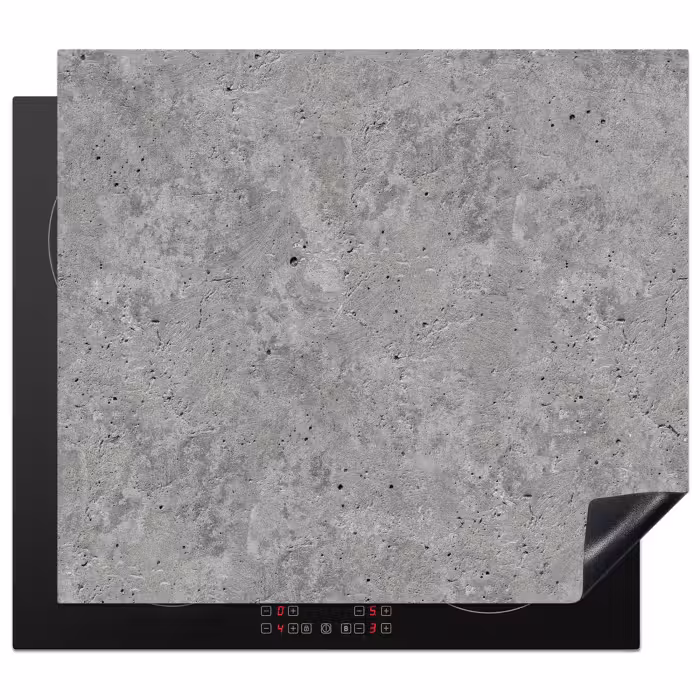 Inductie beschermer - Beton - Leisteen - Grijs - Betonstructuur