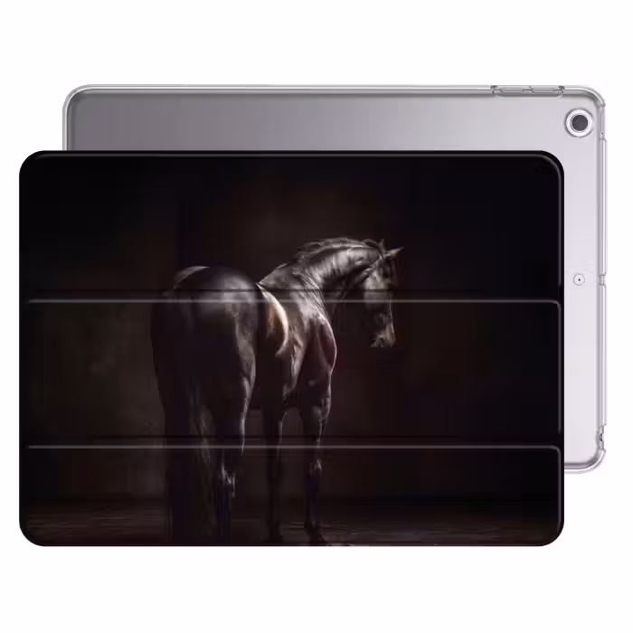 iPad hoes - Krachtig - Paard - Donker