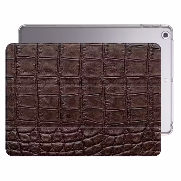 iPad hoes - Krokodil - Leer - Bruin