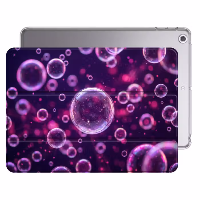 iPad hoes - Paars - Bubbels - Schuim