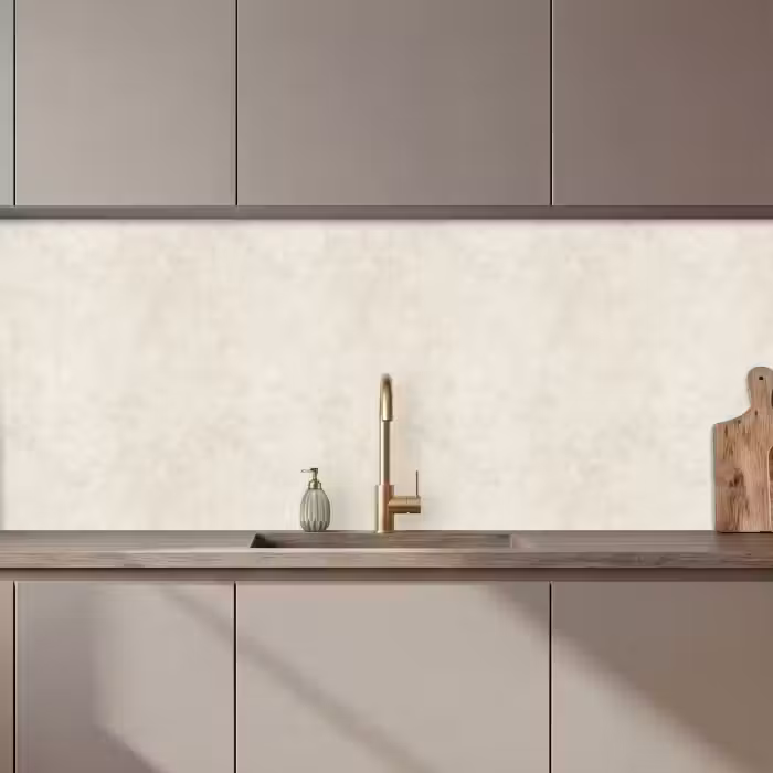 Keuken achterwand - Crème - Egaal - Beton