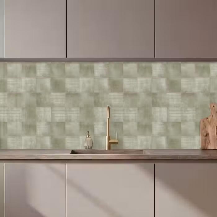 Keuken achterwand - Vlakken - Rustiek - Groen