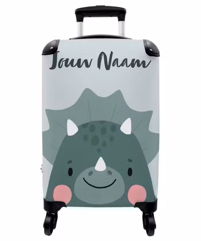 Koffer met naam - Tigo triceratops