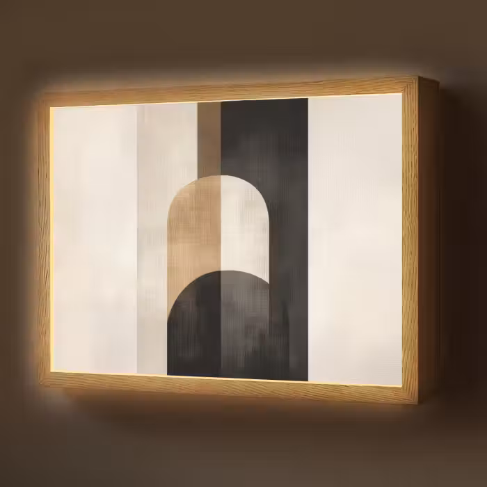 Lightbox - Wandlamp - Geometrische - Vormen - Wit