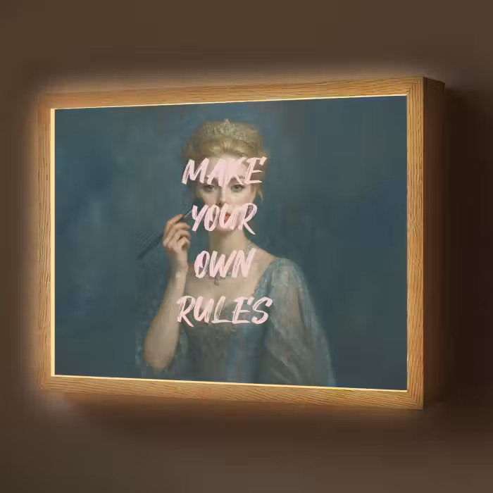 Lightbox - Wandlamp - Klassiek - Sierlijk - Roze