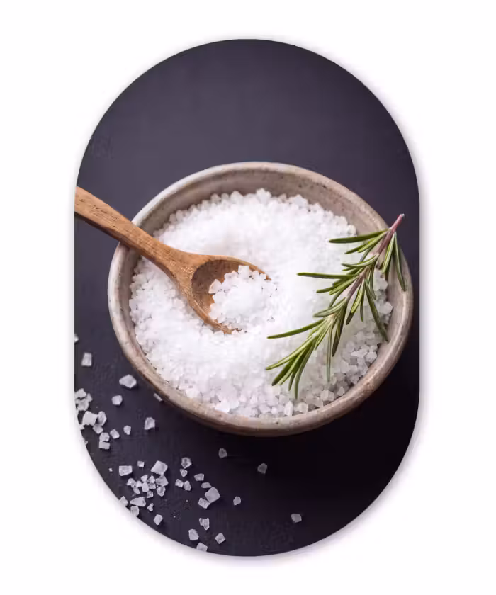 Muurovaal aluminium - Zout - Kom - Eten