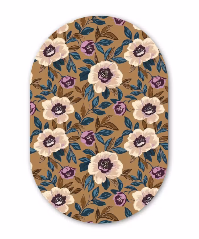 Muurovaal - Kunststof - Floraal - Stilleven - Kleurrijk