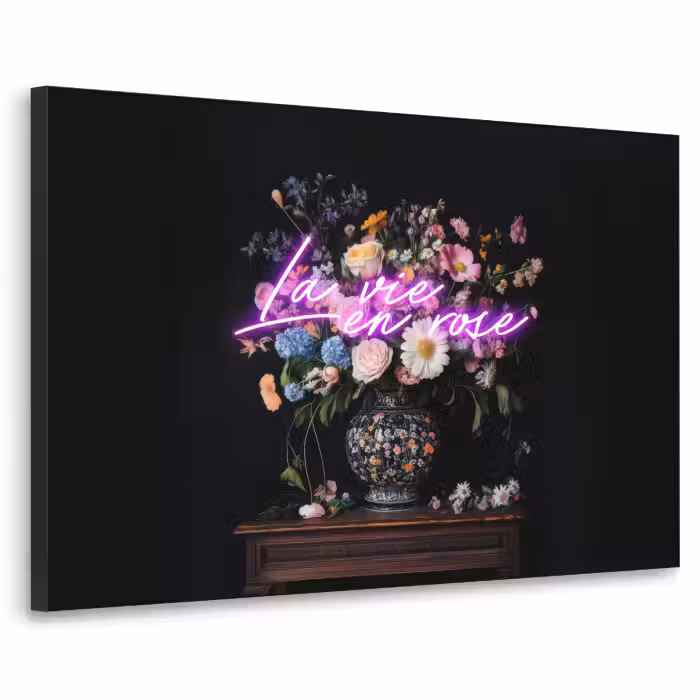 Art Frame - Neon - Vaas - Bloemen