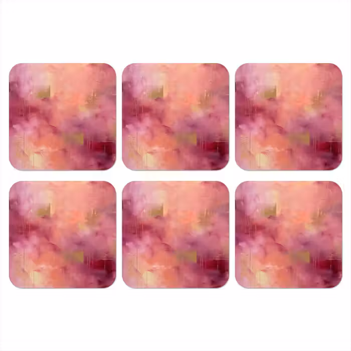 Onderzetter - Abstract - Kleuren - Modern - Roze - Paars