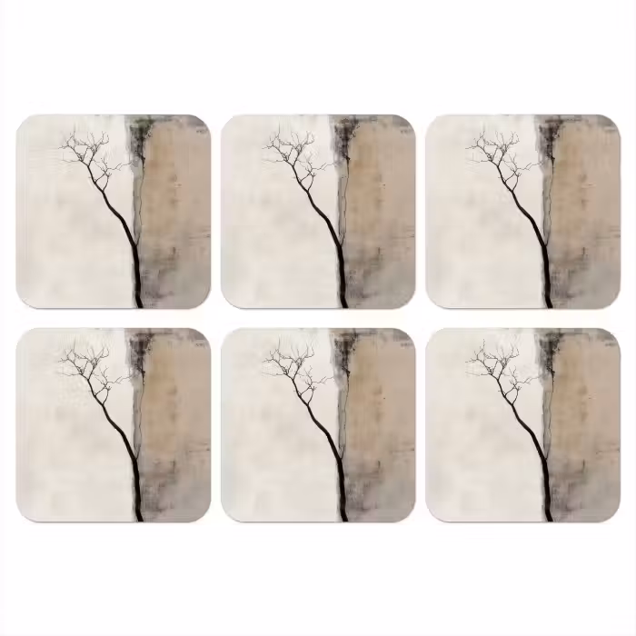 Onderzetter - Wabi sabi - Plant - Beige