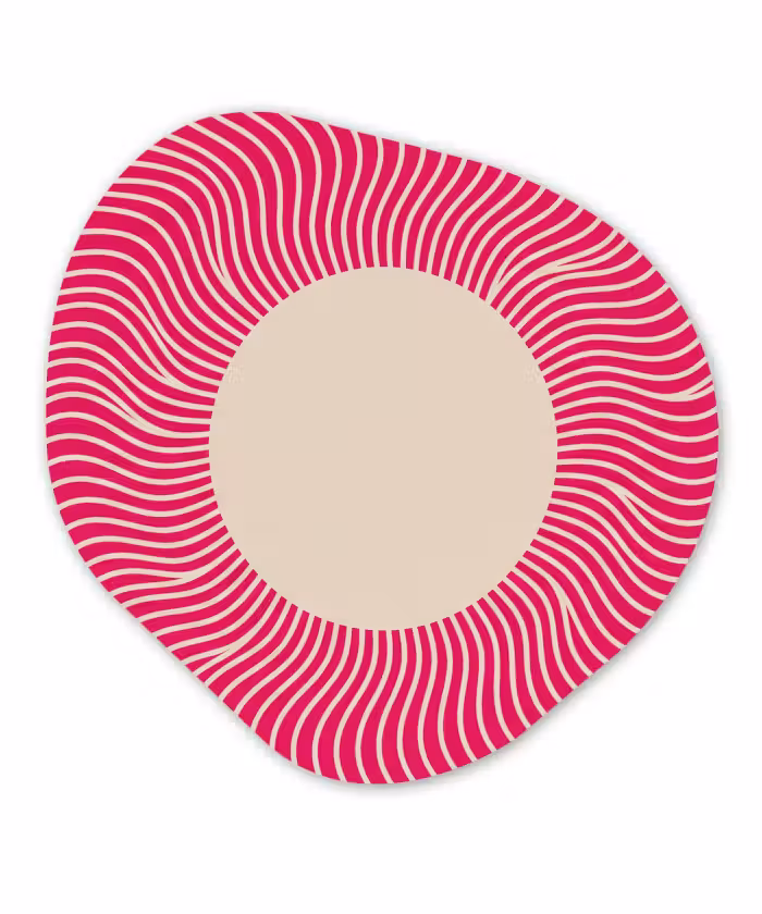 Organische vorm aluminium - Abstract - Patroon - Roze