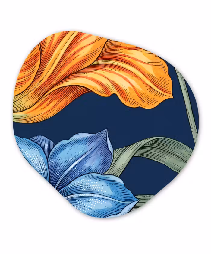 Organische vorm aluminium - Bloemen - Botanisch - Patroon
