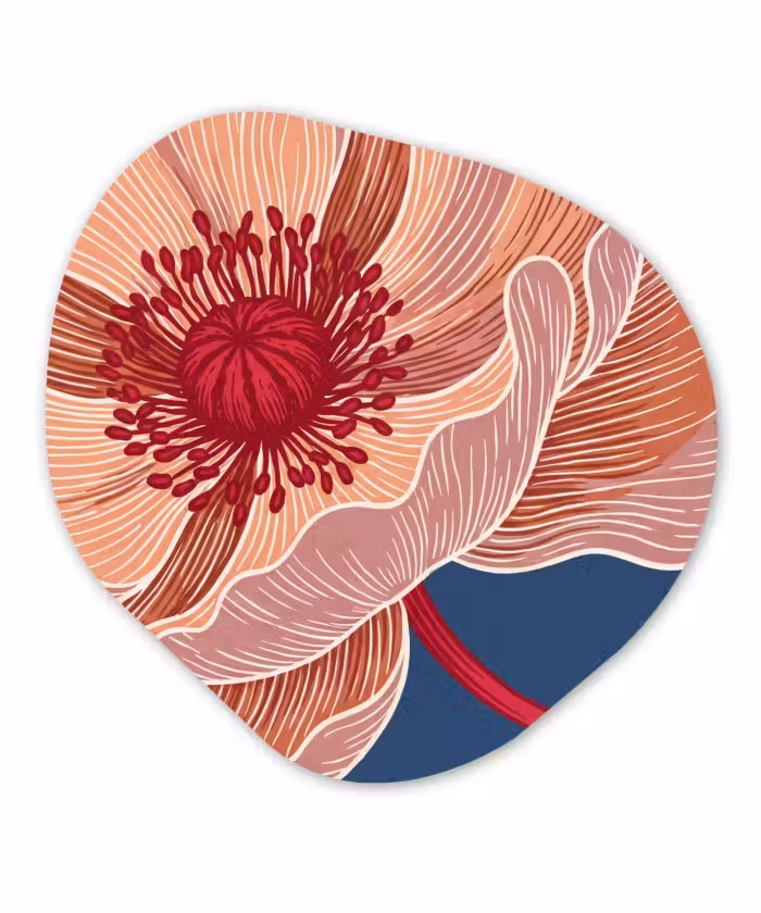 Organische vorm aluminium - Bloemen - Modern - Abstract