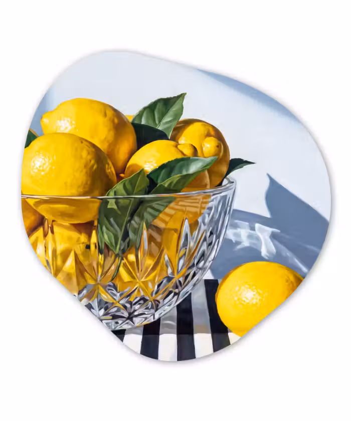 Organische vorm aluminium - Citroenen - Fruit - Geel