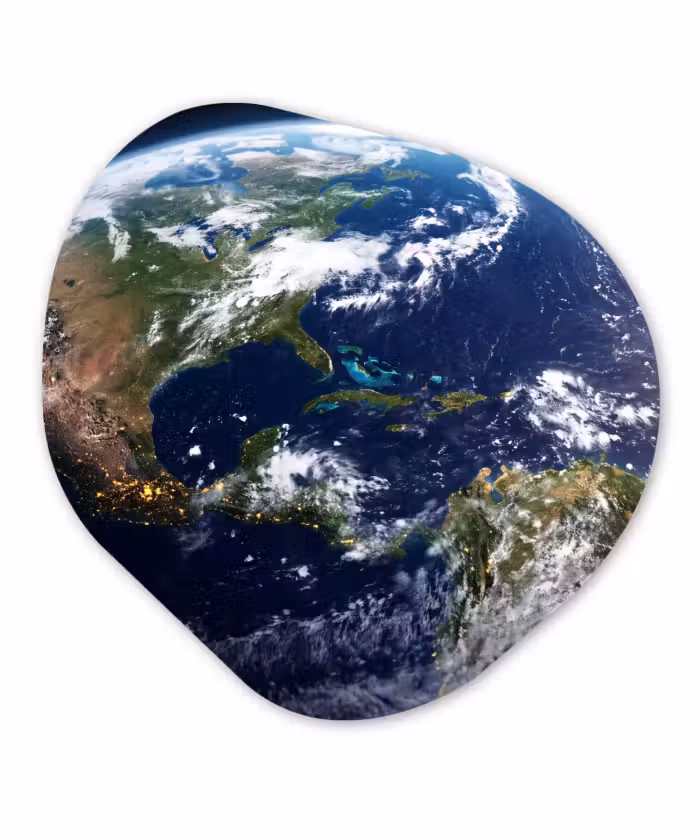 Organische vorm aluminium - Planeet - Ruimte - Kosmos