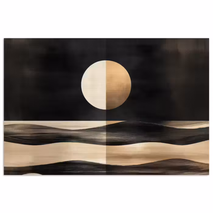 Poster - Maan - Cirkel - Goud