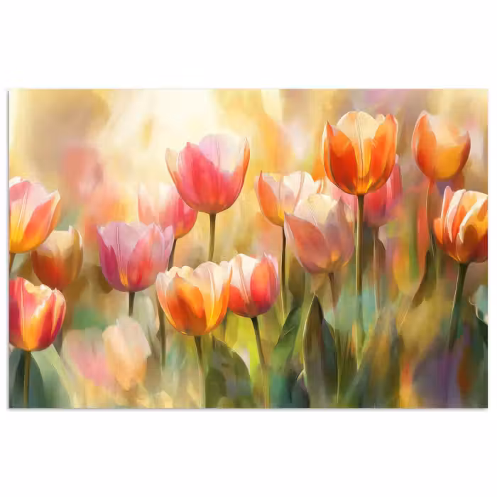 Poster - Tulpen - Sprookjesachtig - Kleurrijk