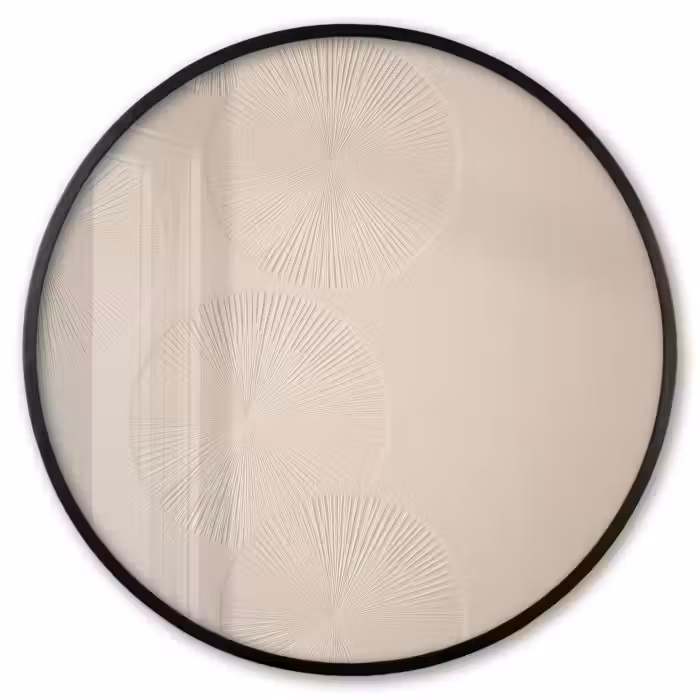 Ronde fotolijst - Japandi - Beige - Modern