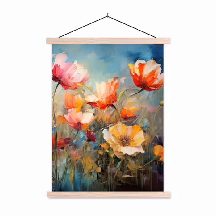 Schoolplaat - Bloemen - Watercolor - Kunst - Botanisch - Natuur