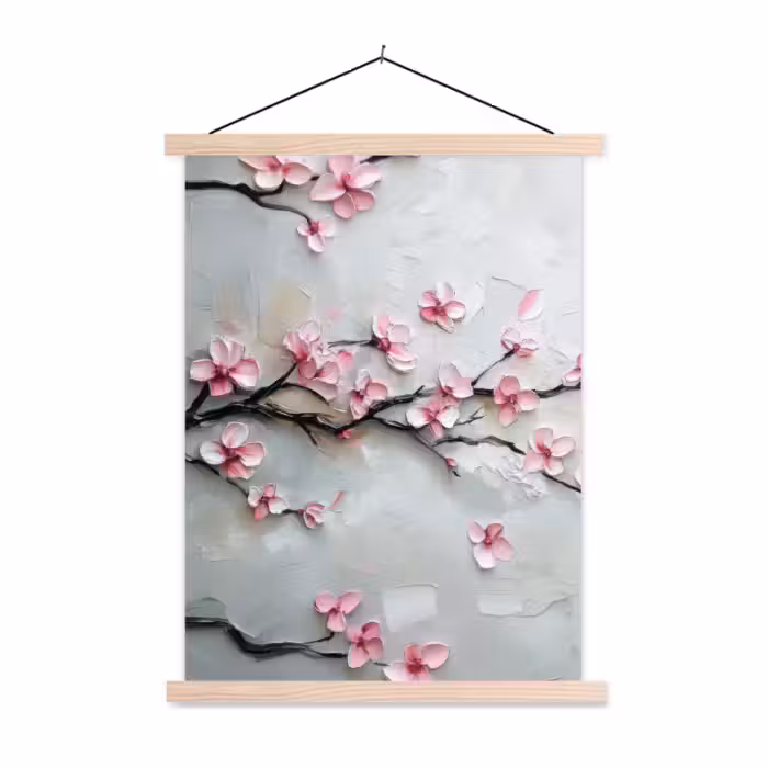 Schoolplaat - Bloesem - Kunstzinnig - Roze - Sakura
