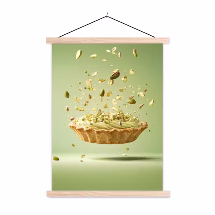 Schoolplaat - Pistache - Taart - Noten - Eten