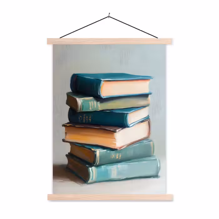 Schoolplaat - Stapel - Boeken - Groen - Daglicht